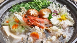対馬水産の冷凍穴子で作った、穴子鍋