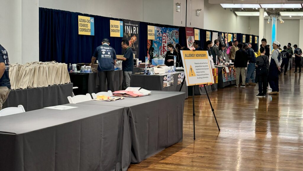 アメリカのニューヨークで開催された、SUSHI-CON 2024の会場の様子